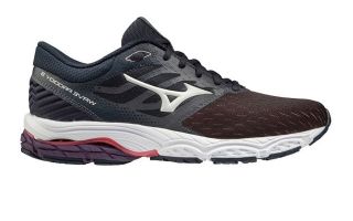MIZUNO WAVE PRODIGY 3 NEGRO ROJO MUJER J1GD201060