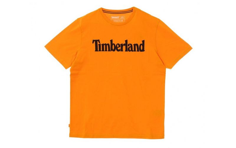 Camiseta Timberland Kennebec River Brand Linear Naranja