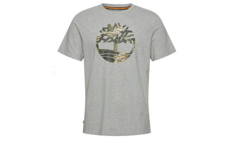 Camiseta Timberland Kennebec River Brand Tree Gris Claro