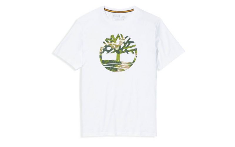 Camiseta Timberland Kennebec River Brand Tree Blanco