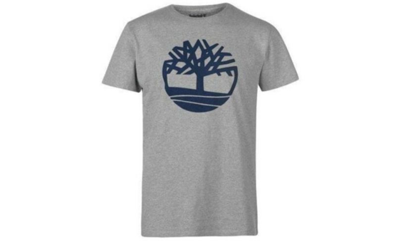Camiseta Timberland Kennebec River Brand Tree Gris Claro