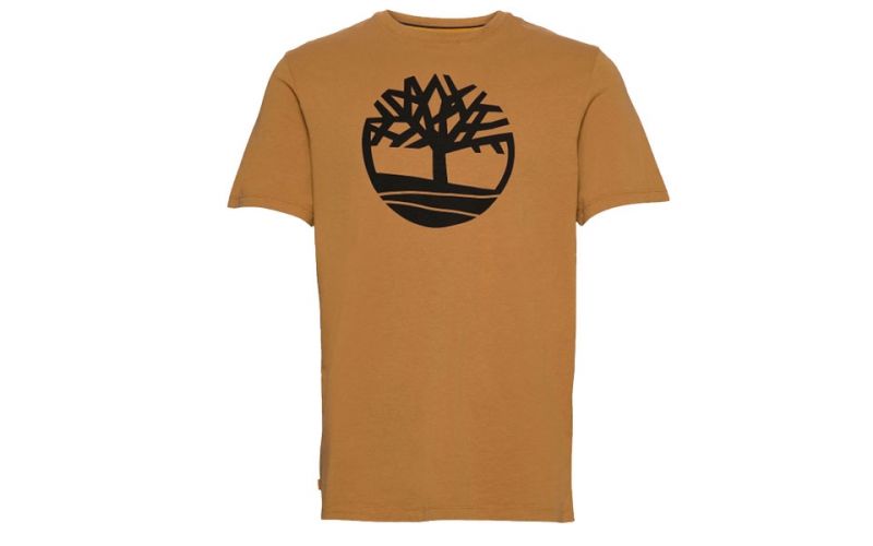 Camiseta Timberland Kennebec River Brand Tree Camel
