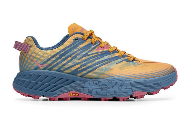 Speedgoat 4 Orange Bleu Femme 1106527 Spnb