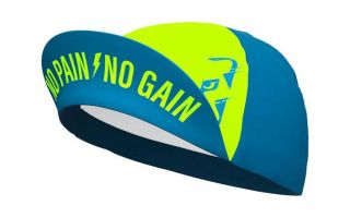 DYNAFIT GORRA PERFORMANCE AMARILLO FLOR AZUL