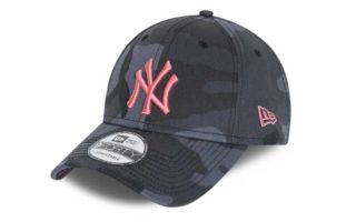 GORRA NEW YORK YANKEES ALL OVER CAMO 9 FORTY STRAPBACK GRIS