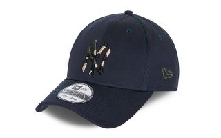 New Era CAP NEW YORK YANKEES CAMO INFILL 9 FORTY NAVY BLUE