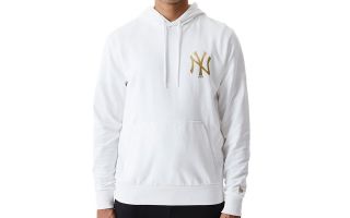 New Era SUDADERA NEW YORK YANKEES METALLIC BLANCO