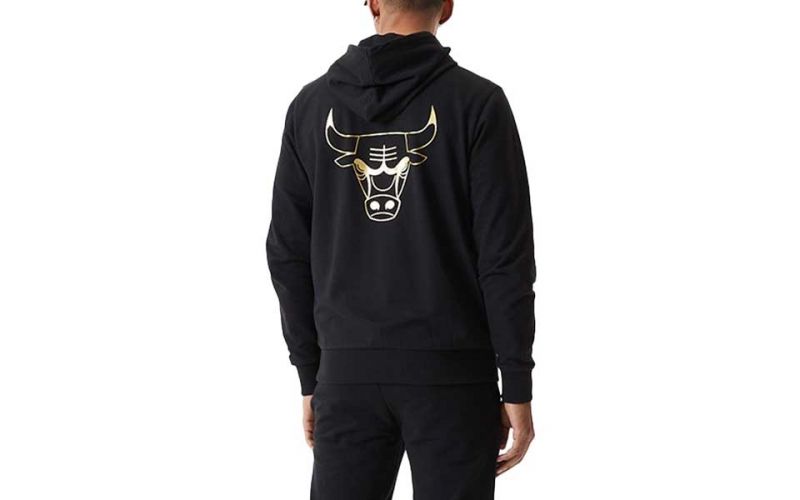 Sudadera New Era Metallic chicago Bulls negro -