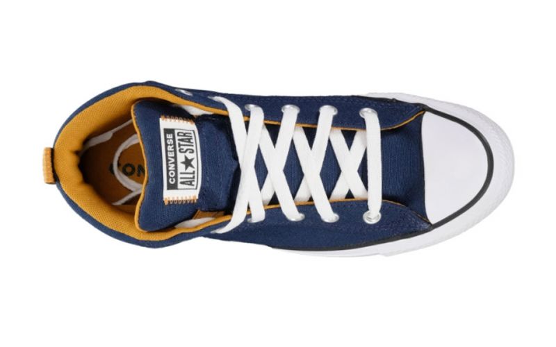 blue and gold converse