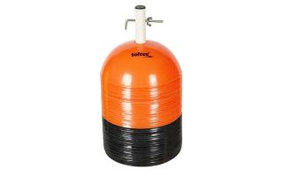 Softee ROUND CONES SET 40UD SOFTEE FLUORESCENT ORANGE BLACK