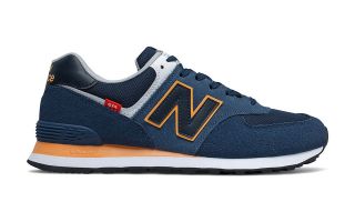 NEW BALANCE CLASSIC 574V2 AZUL NARANJA ML574SY2