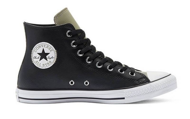 Converse Digital Terrain Faux Leather Chuck Taylor All Star Hi Top Noir ...