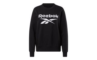 SUDADERA IDENTITY LOGO NEGRO BLANCO MUJER