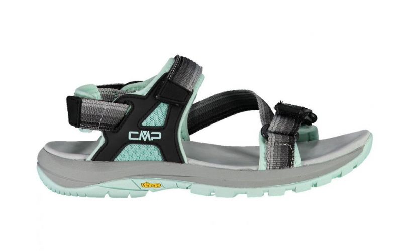 Sandalias Ancha Hiking Negro Azul Mujer