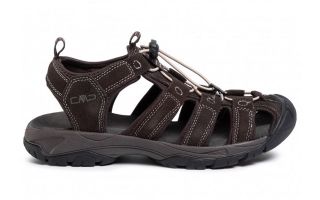 CMP SANDALS SAHIPH LEATHER HIKIN BROWN