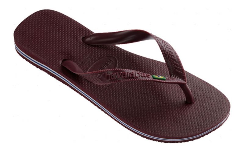 Wine colored flip flops discount