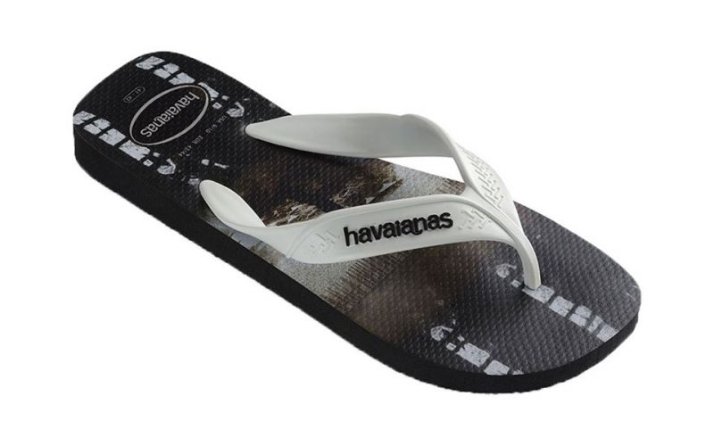 Tongs Havaianas Surf Noir Blanc Chaque foulee rembourree