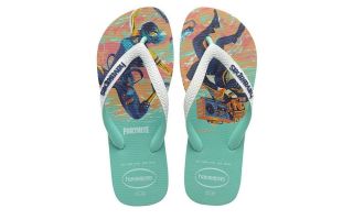 Havaianas FLIP FLOPS TOP FORTNITE GREEN DEW AQUA BLUE ORANGE