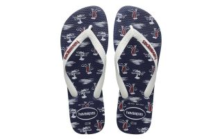 Havaianas TONGS TOP NAUTICAL BLEU BLANC