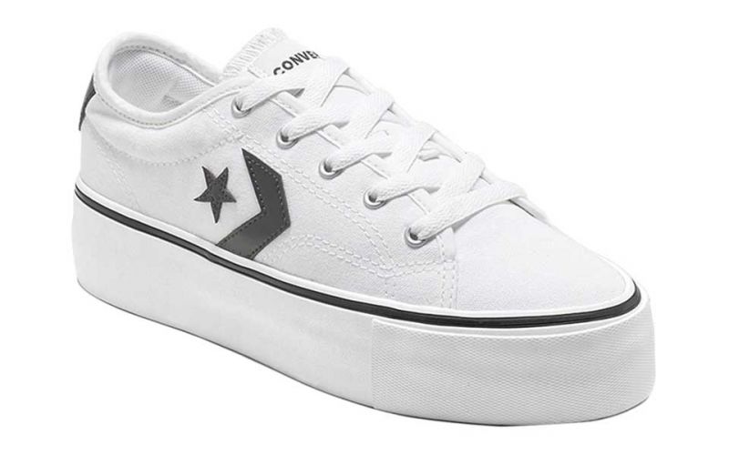 Converse Star Replay Platform Blanco Mujer - Look casual