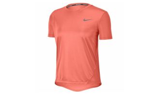 NIKE CAMISETA MILER CORAL MUJER