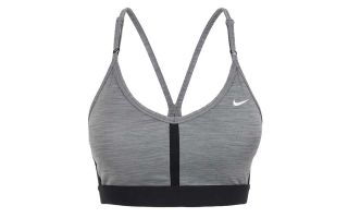 NIKE SUJETADOR INDY V NECK GRIS MUJER