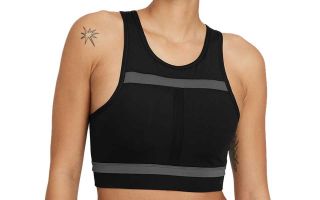 Nike SUJETADOR DRI FIT SWOOSH RUN DIVISION NEGRO MUJER