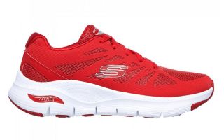 Skechers ARCH FIT VIVID MEMORY ROUGE BLANC FEMME 149055RED