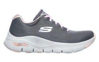 Skechers ARCH FIT GRIS ROSA MUJER 149057 GYPK