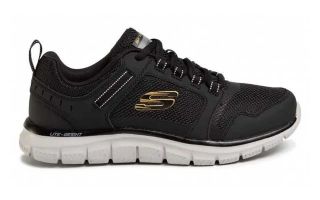 SKECHERS TRACK KNOCKHILL NEGRO DORADO 232001 BKGD