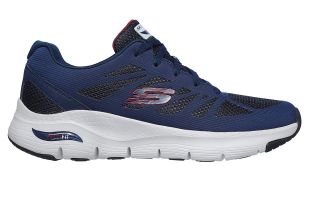 Skechers ARCH FIT CHARGE BACK BLAU ROT 232042 NVRD