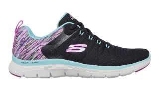 SKECHERS FLEX APPEAL 4 NEGRO MENTA MUJER 149571BKMT