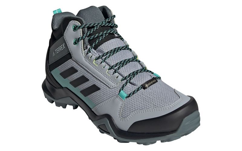 ADIDAS Terrex Ax3 Mid Gtx Grau Blau Damen - Schwierige, aber sichere Trails