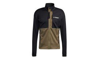 adidas SUDADERA TERREX TECH FLEECE HIKING NEGRO VERDE