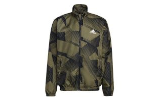 VESTE SPORTSWEAR GRAPHIC VERT NOIR