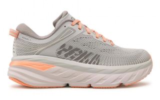 HOKA BONDI 7 GRIS NARANJA MUJER 1110519 HMSH
