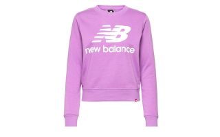 NEW BALANCE SUDADERA ESSENTIALS CREW MORADO MUJER