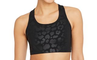 Nike BRA NIKE PRO DRI FIT SWOOSH BLACK WOMEN