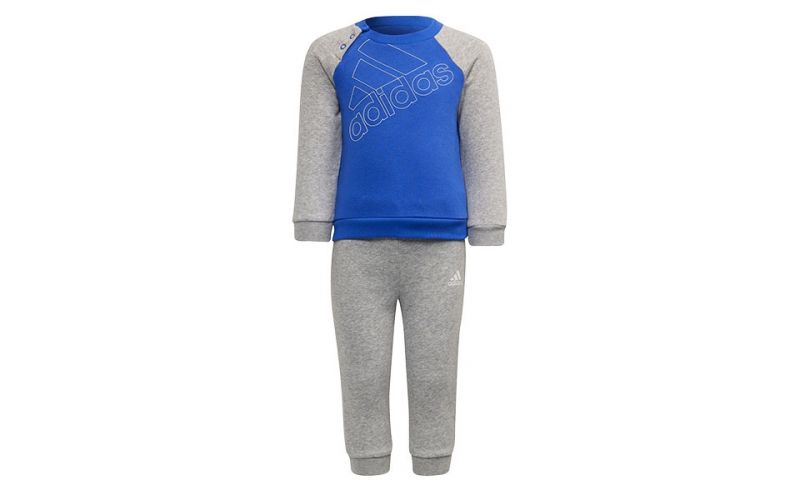 Tracksuit ADIDAS Essentials Logo Blue Grey Junior - Comfortable