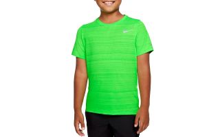 Nike CAMISETA NIKE DRI-FIT MILER VERDE FLUOR JUNIOR