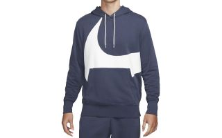 Nike SUDADERA CON CAPUCHA SPORTSWEAR SWOOSH MARINO BLANCO