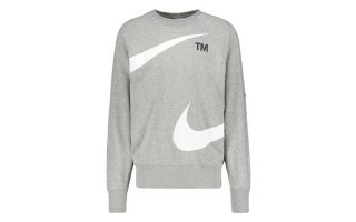 Nike SUDADERA SPORTSWEAR SWOOSH GRIS BLANCO