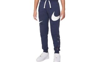 Nike PANTALON SPORTWEAR SWOOSH MARINO BLANCO JUNIOR