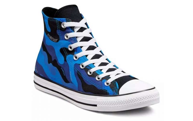 converse bleu noir