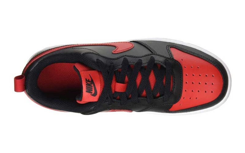 Nike Court Borough Low 2 Negro Rojo Junior - Casual y moderno