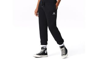 CONVERSE FELPA EMBROIDERED STAR CHEVRON NERO DONNA