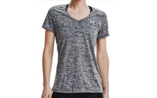 CAMISETA TECH SSV TWIST GRIS OSCURO MUJER