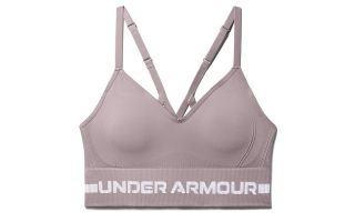 Under Armour BRA SEAMLESS LOW LONG PINK WOMAN