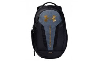 Under Armour MOCHILA HUSTLE 5.0 NEGRO DORADO