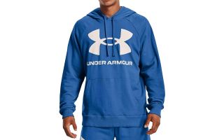 Under Armour FELPA RIVAL BIG LOGO HD BLU